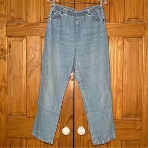 EUC White Stag Vintage 80s 90s Lightweight Denim Pull On Pants Blue Size 12P